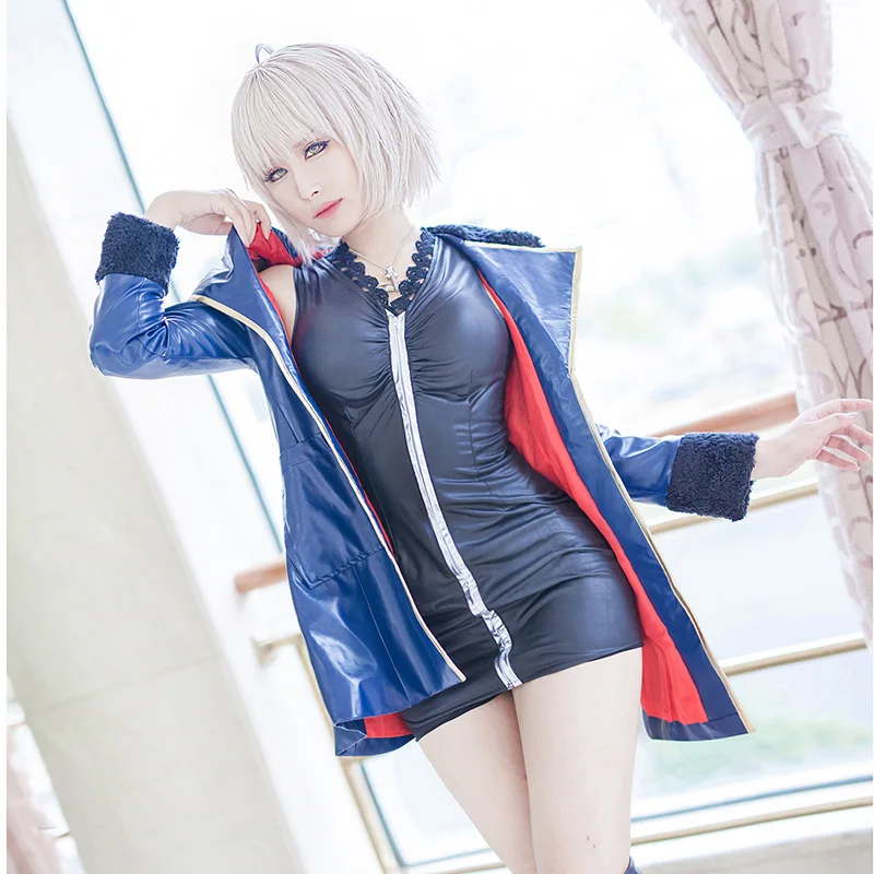 Аниме! Fate/Grand Order Shinjuku Phantom Incident Alter Jeanne d'Arc черная сексуальная униформа косплей