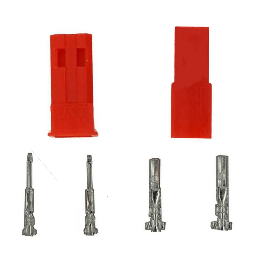50pairs 2.54mm JST SYP 2-Pin Terminal Connector Kit Female & Male Red Plug Housing Crimp 20%Off | Обустройство дома