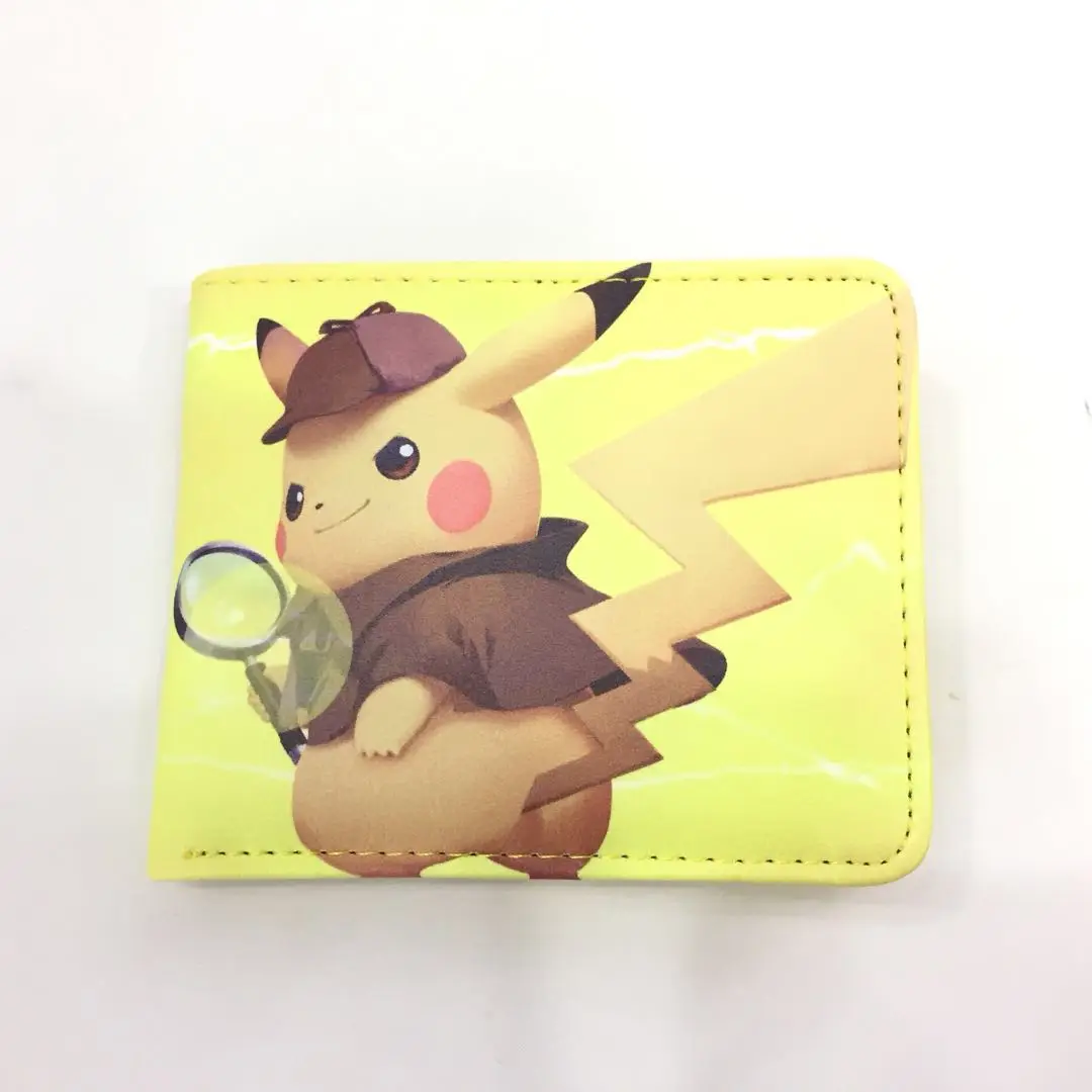 H Мультяшный Покемон кошелек Kawaii Pokemon pikachu портмоне для женщин кредитница кошельки и кошельки - Цвет: H