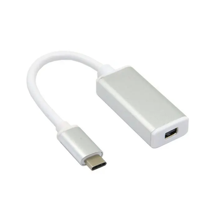 Jimier USB C 3 1 Type для Mini DP DisplayPort 1080p HDTV адаптер с серебряным чехлом|Компьютерные кабели
