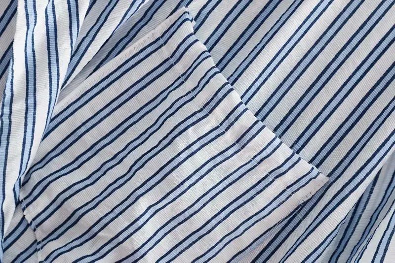 Женское платье-рубашка Heydress Повседневное платье в полоску с длинным рукавом и