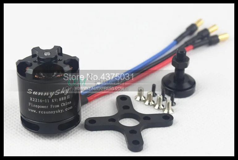 100% Оригинальный sunnysky x2216 880kv/1100kv/1400kv/1250kv бесщеточный двигатель для RC модели