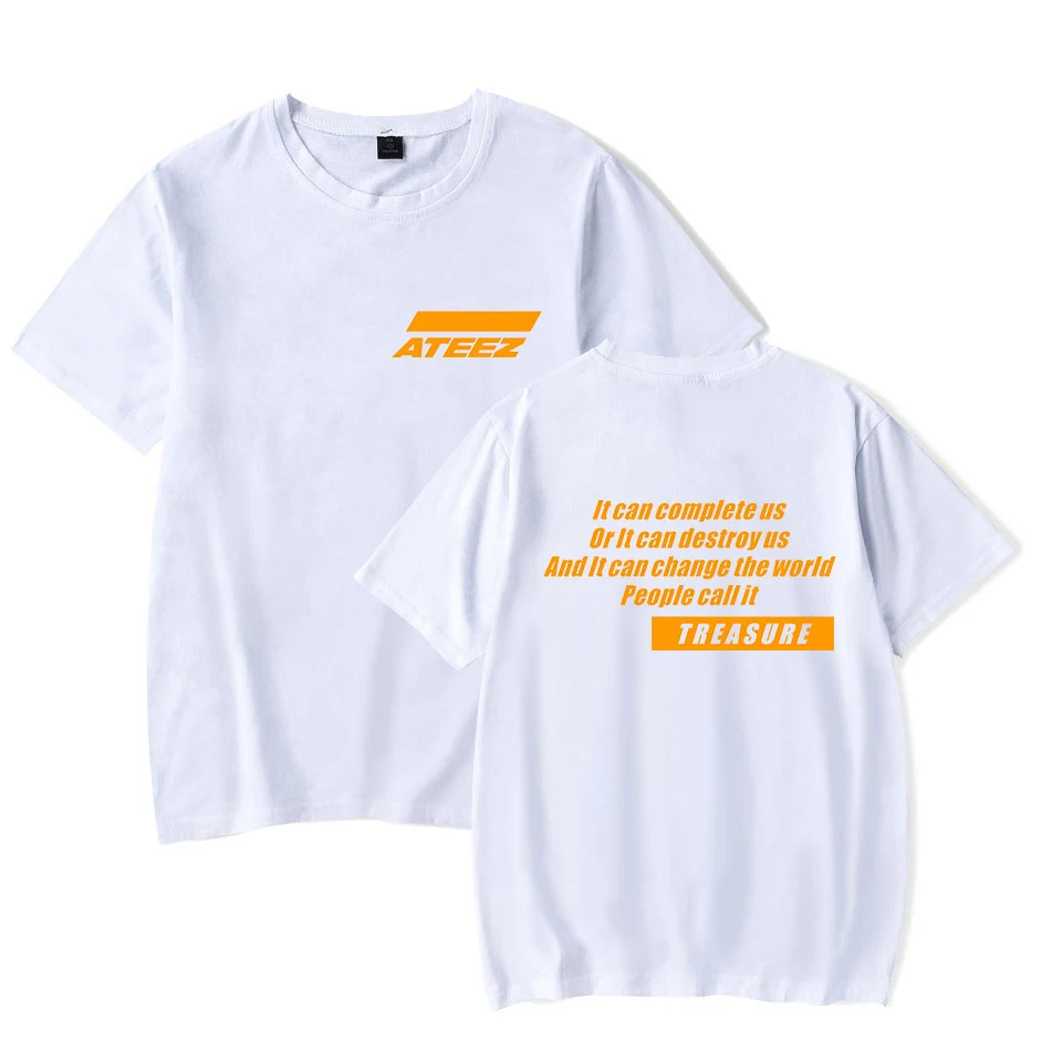 Футболка ATEEZ топы Hongjoong Seonghwa Yunho Yeosang San Mingi Wooyoung Jongho Kpop Group футболки одежда|Футболки|