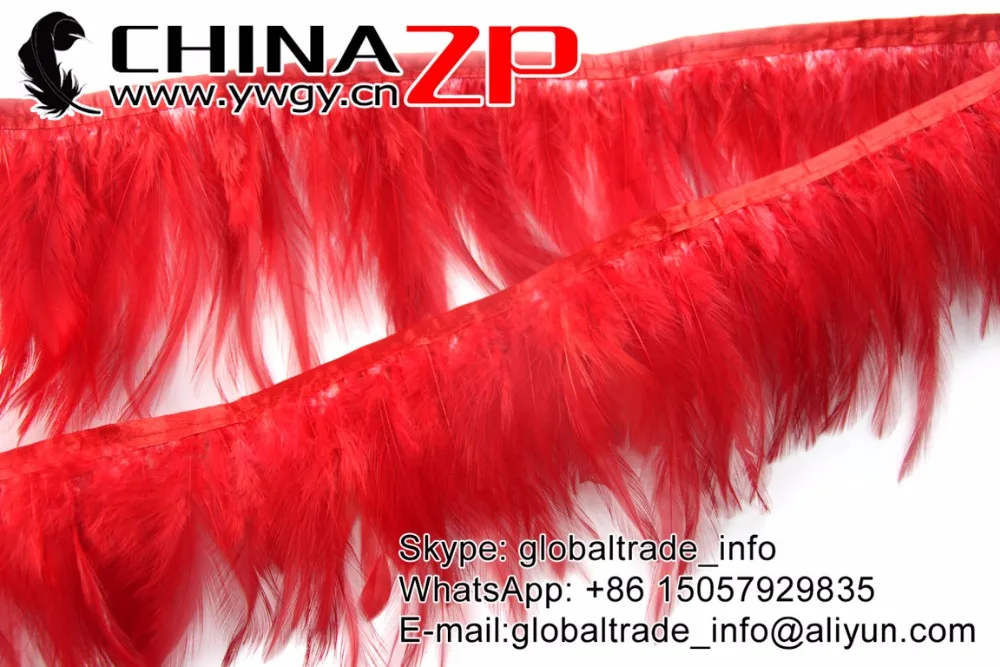 Оптовая продажа с завода CHINAZP 10 ярдов/Лот длина 5-6 дюймов красная лента бахромой и