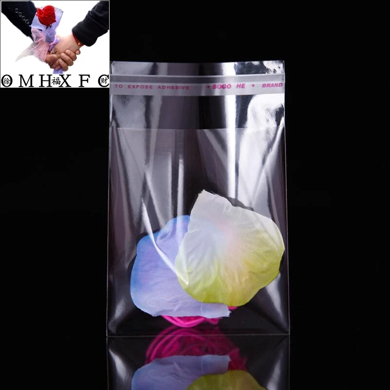 ONH 200Pcs Transparent Small Plastic Bag For Candy Package Favor Christmas Party Cookie Packaging Bags Gift Pouches BZ108 | Украшения и