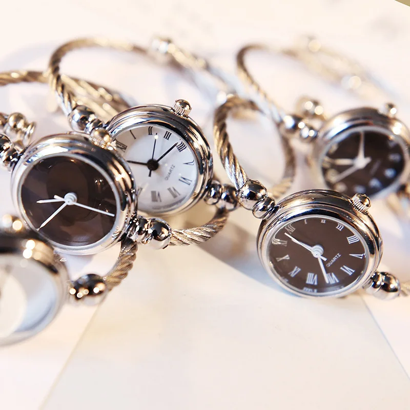 2019 элегантные женские часы браслет Для женщин Новое поступление золото и серебро