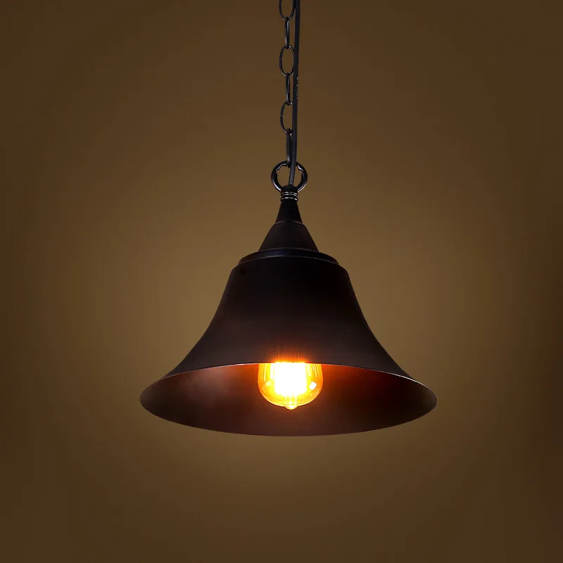 

Loft RH Industrial Warehouse Pendant Lights American Country Lamps Vintage Lighting for Restaurant/Bedroom Home Decoration Black