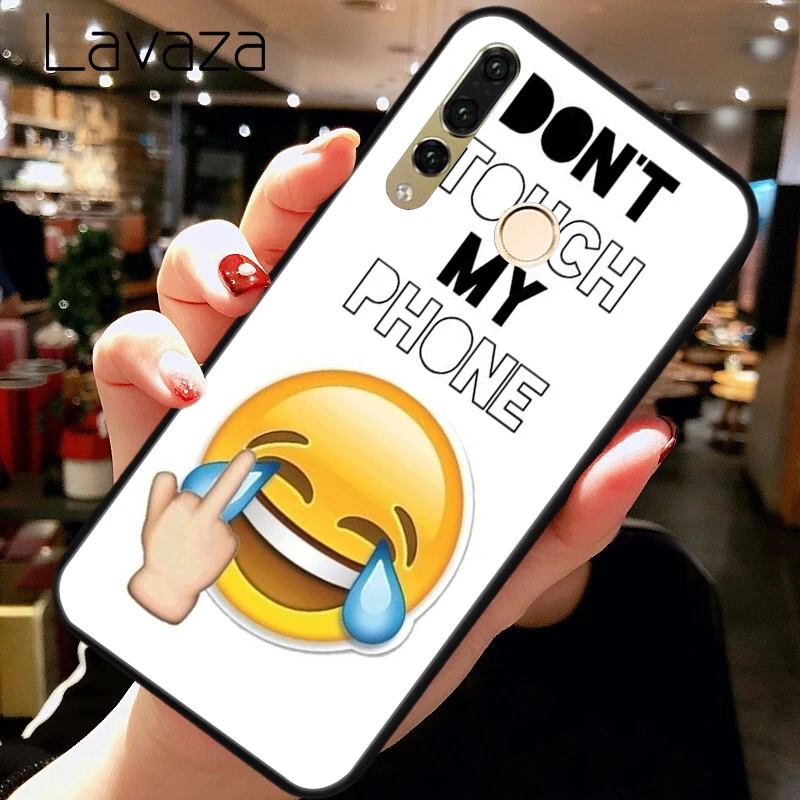 Мягкий ТПУ силиконовый чехол Lavaza Don't Touch My Phone Для Huawei P8 P9 P10 P20 P30 Lite Pro P Smart 2019 |
