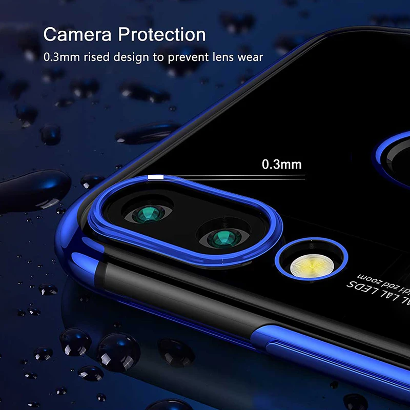 Cover For Huawei P Smart 2019 Case Silicon mask soft plating TPU shockproof Transparent bumper on case coque |