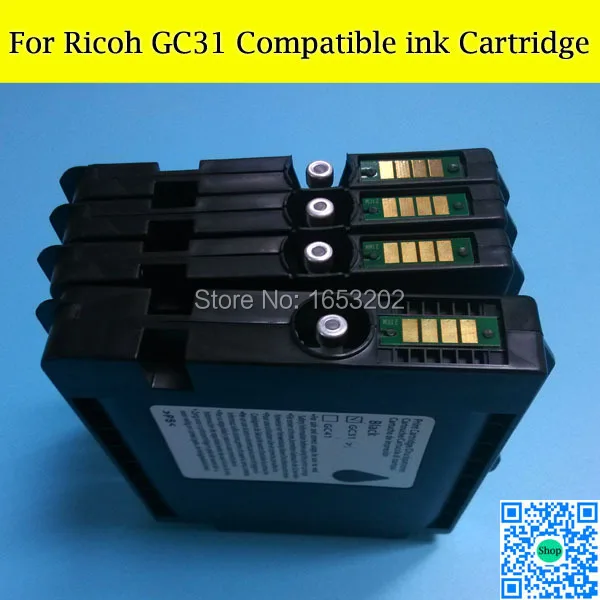 10 комплектов пустых совместимых чернильных картриджей GC31 для Ricoh
