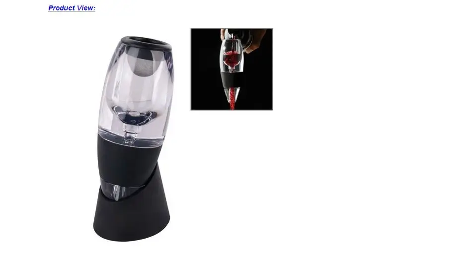 

Professional Decanter Wine Aerator Pour Spout with No Leaks or Overflow wine stopper bar accessories wine gifts