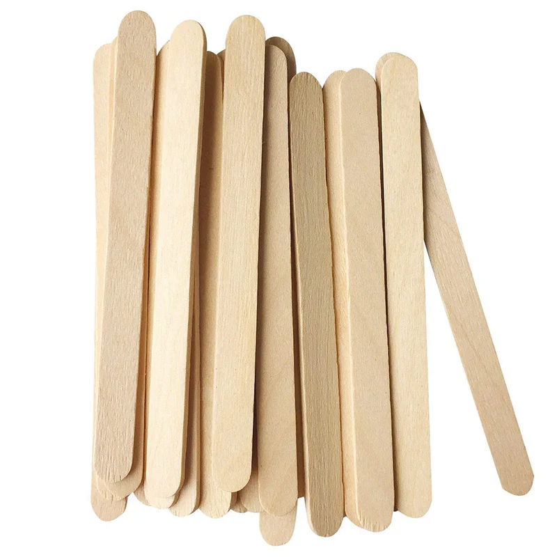 Craft Sticks Ice Cream Sticks Wooden Popsicle Stick 11.4cm(4-1/2") Length Treat Ice Pop For Beverage Resin Mold Handmade Tools