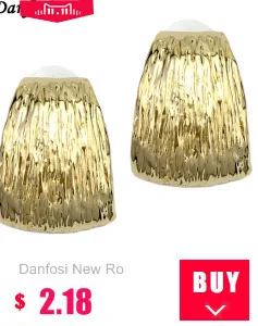 Danfosi Brand Semicircle Style Metal Long Earrings For Women Big Jewelry Gold-Color Ball Stud Earrings Punk Pendientes