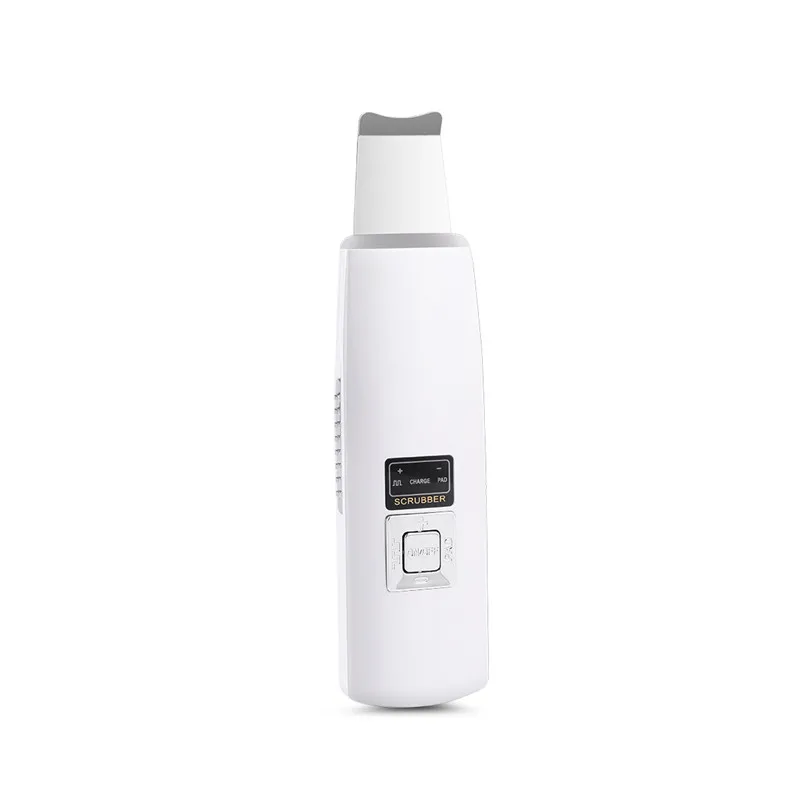 USB Rechargeable Ultrasonic Vibration Skin Scrubber Face Skin Peeling Extractor Acne Blackhead Remove Exfoliating Scraper Shovel