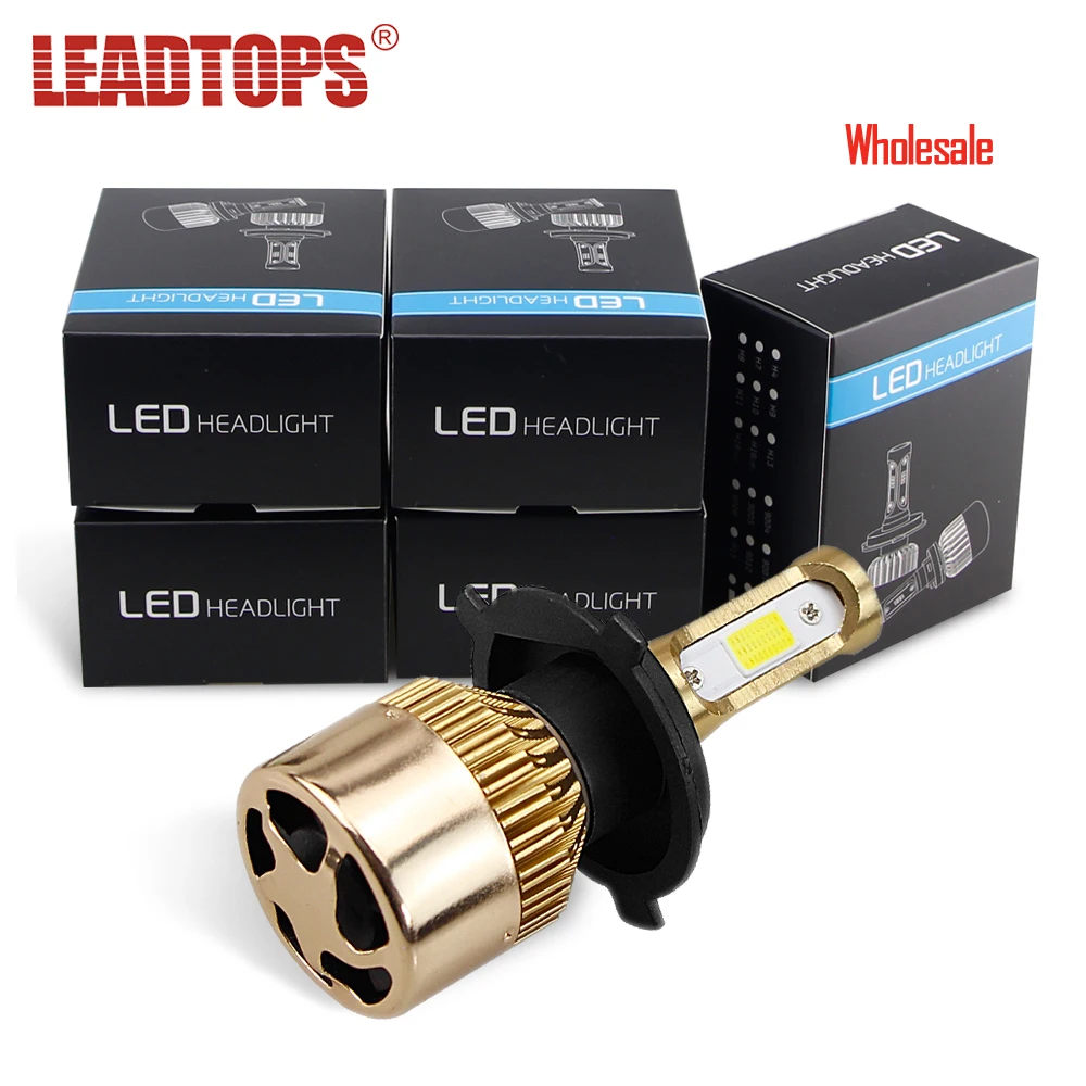 LEADTOPS 2 шт. 6500K H7 светодиодный Headligts 8000K 4300K 3000K Автомобильные фары H1 H3 H4 H8 H9 H11 880 881 H27