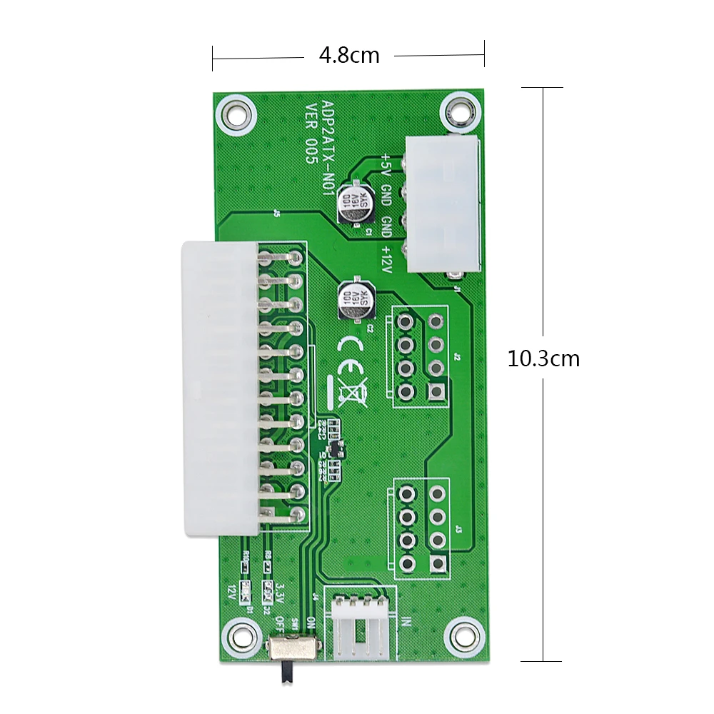 Переходник CHIPAL ADD2PSU ATX 24PIN на 4PIN удлинитель для синхронизации питания Molex двойной