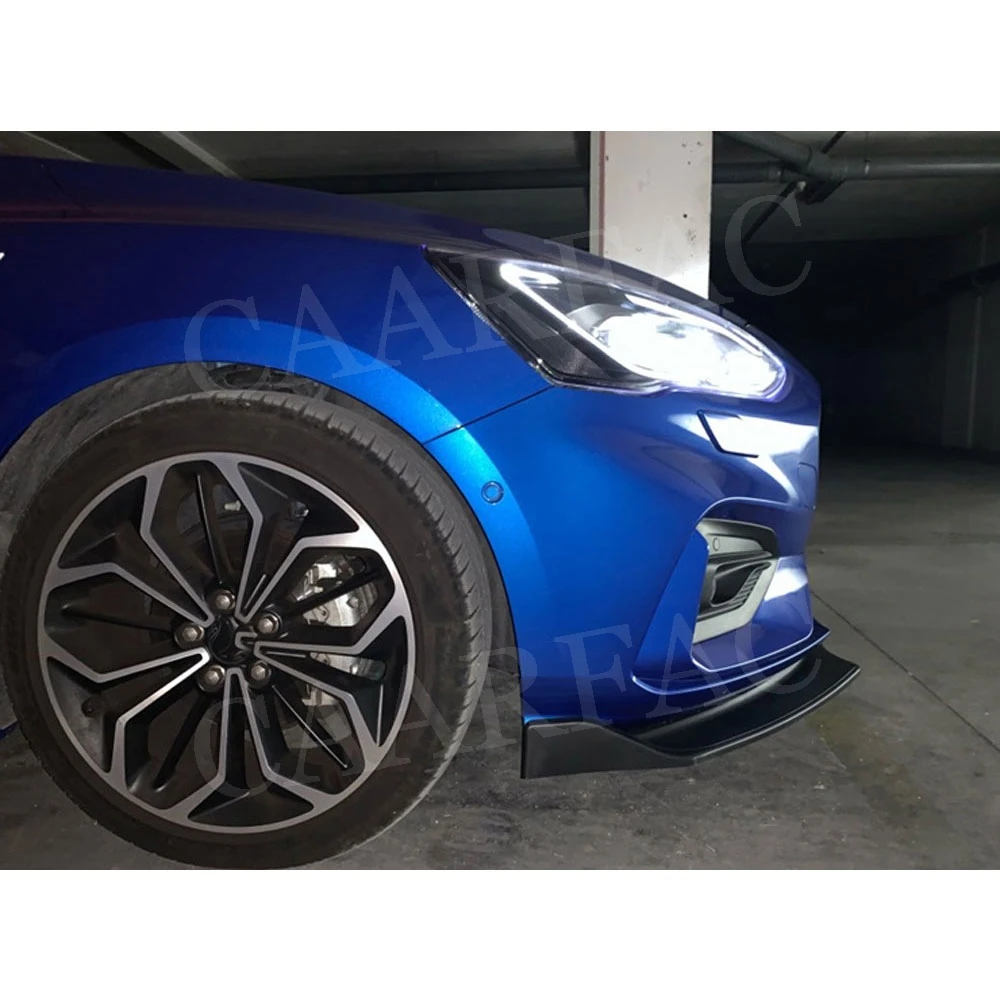 Высокое качество ABS передняя отделка спойлера ДЛЯ Ford Focus седан хэтчбек+ черная головка бампера подбородок Лопата защита