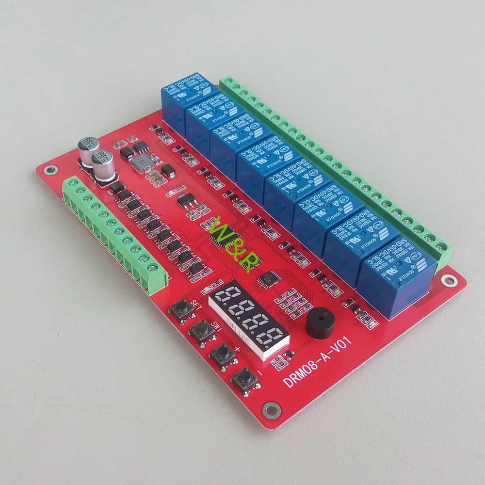 

Многофункциональный релейный модуль DRM08/ Eight/Задержка/блокировка/модуль управления