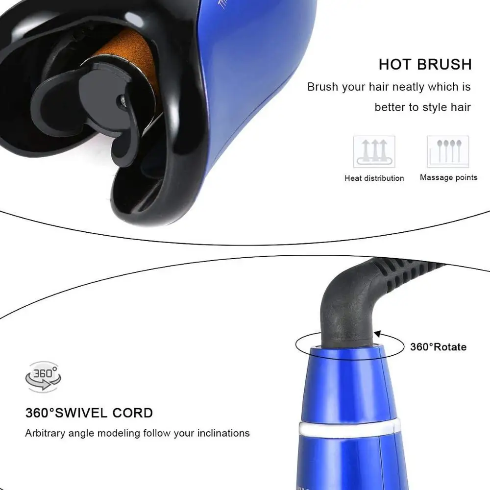 

Automatic Hair Curler Hair Air Curl Wave Ceramic Negative Ionic Professional Salon Corrugated Hot Sale Hair Curling Iron Styler