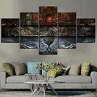 Картины на холсте Mortal Kombat 11, 5 шт., постеры для видеоигр, настенные картины для домашнего декора