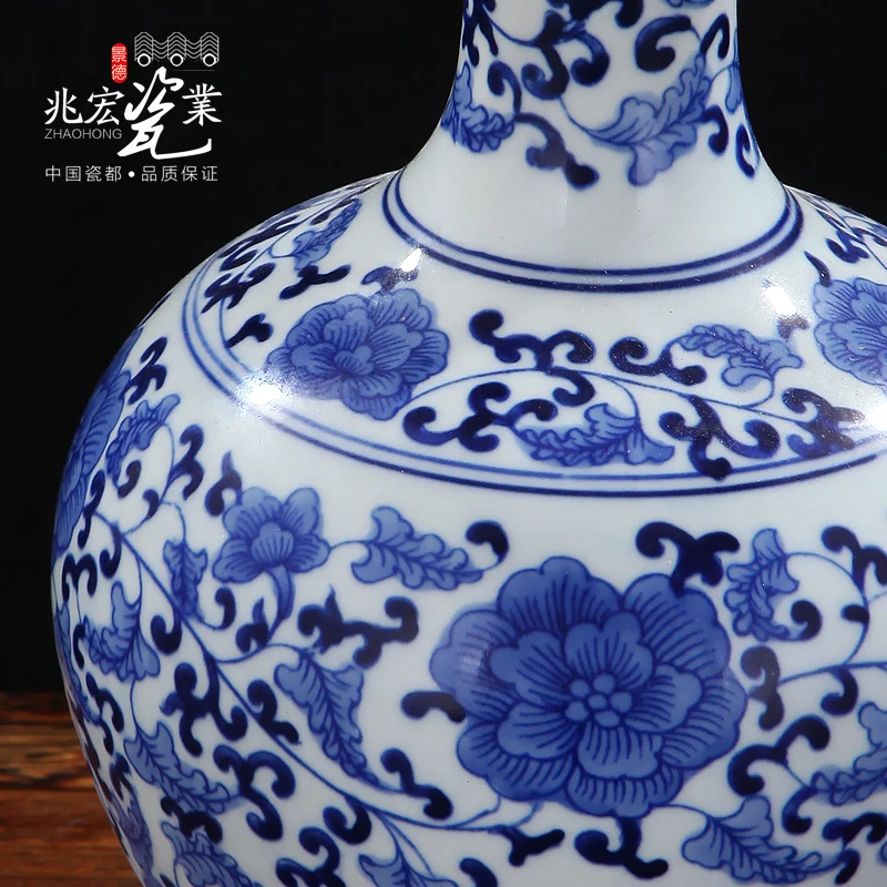 Siu Hong Jingdezhen керамика 30 см украшение для гостиной с синими и белыми фарфоровыми