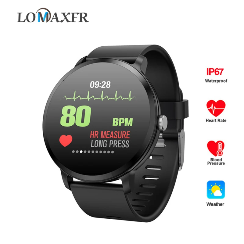 Смарт часы для мужчин Android Водонепроницаемый Монитор артериального давления