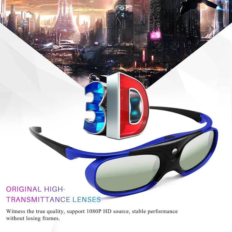 1 шт. горячая Распродажа 3D очки для активного спуска затвора DLP проектор