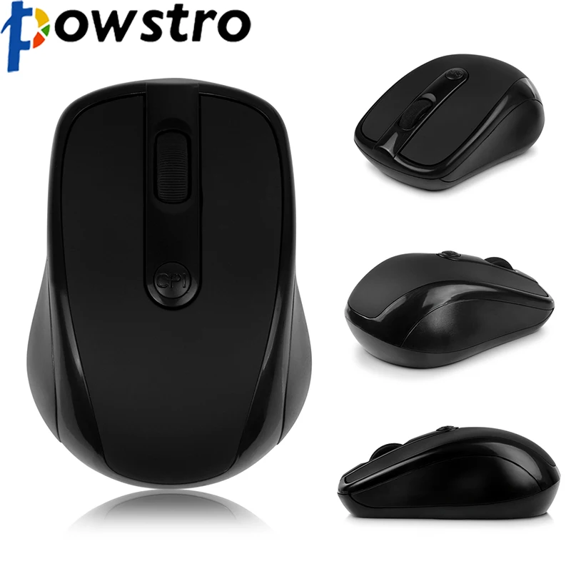 POWSTRO K мини маленькая USB Беспроводная оптическая мышь 1000 DPI беспроводная с usb