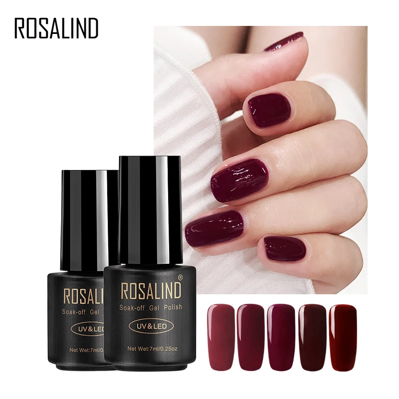 ROSALIND набор гель-лаков для ногтей все маникюра Быстросохнущий праймер 7 мл Цвета