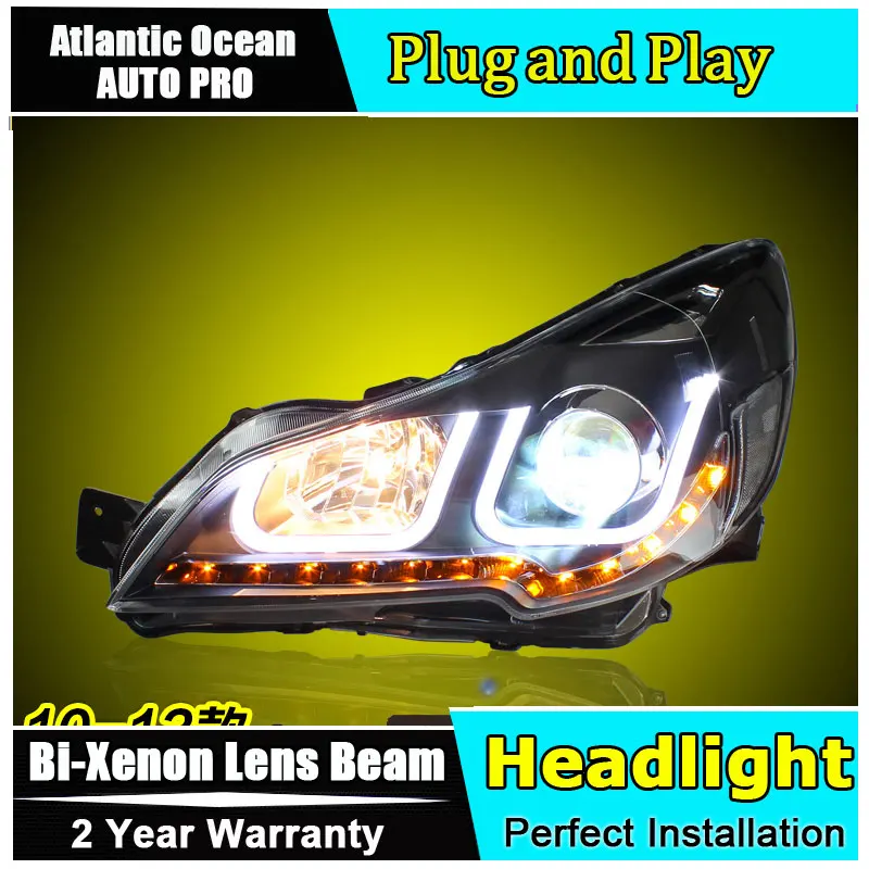 Автомобильная лампа для стайлинга Subaru Outback фары U angel eyes 2010-2013 outback Bi-xenon комплект с