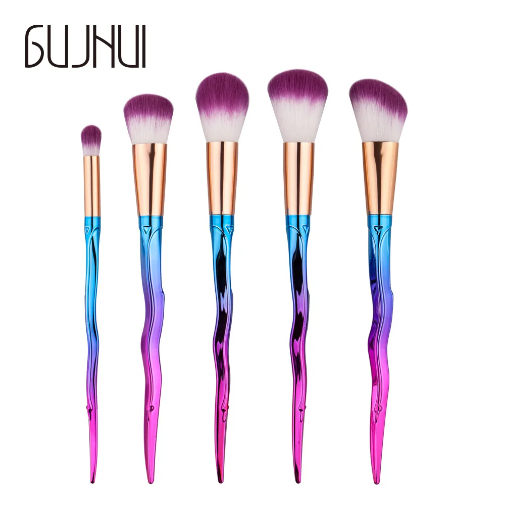 Красота Макияж Кисточки 5 шт. Профессиональный Расчёски для волос Румяна blending