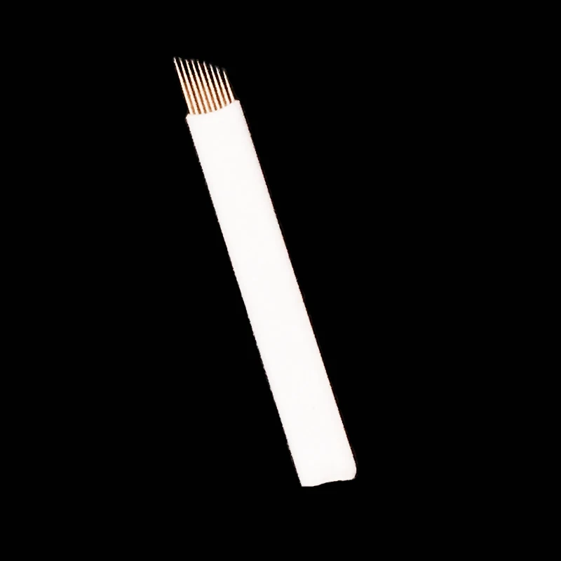 

100 PCS Laminas Tebori 9 Flex Microblading Needle Bevel Blades For 3D Embroidery Manual Pen Permanent Makeup agujas tatuaje