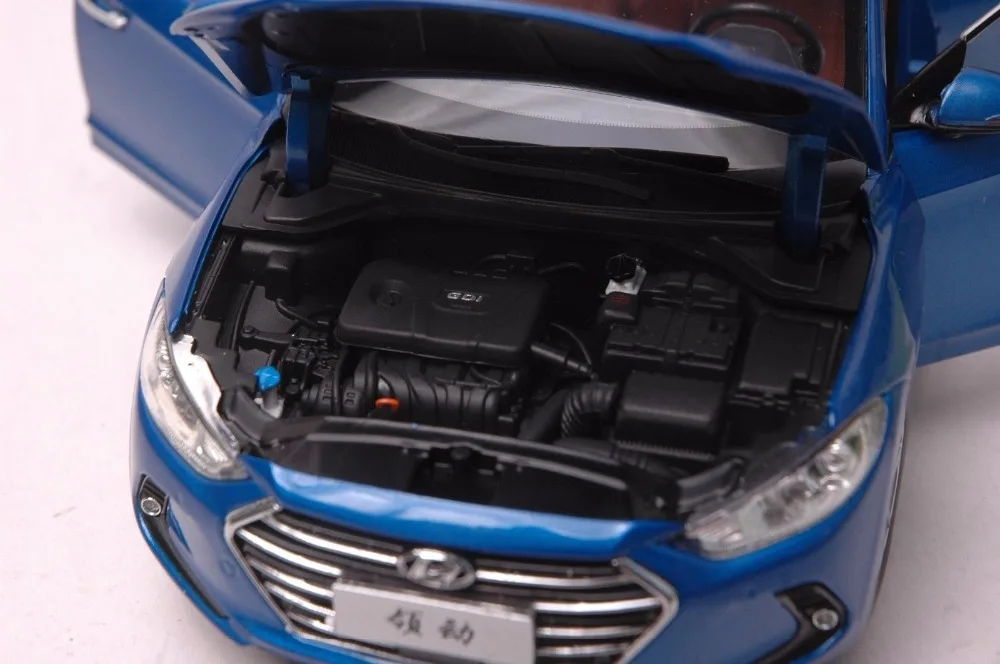 1:18 литая под давлением модель для hyundai Elantra 6 Lingdong Avante игрушечный автомобиль миниатюрная коллекция