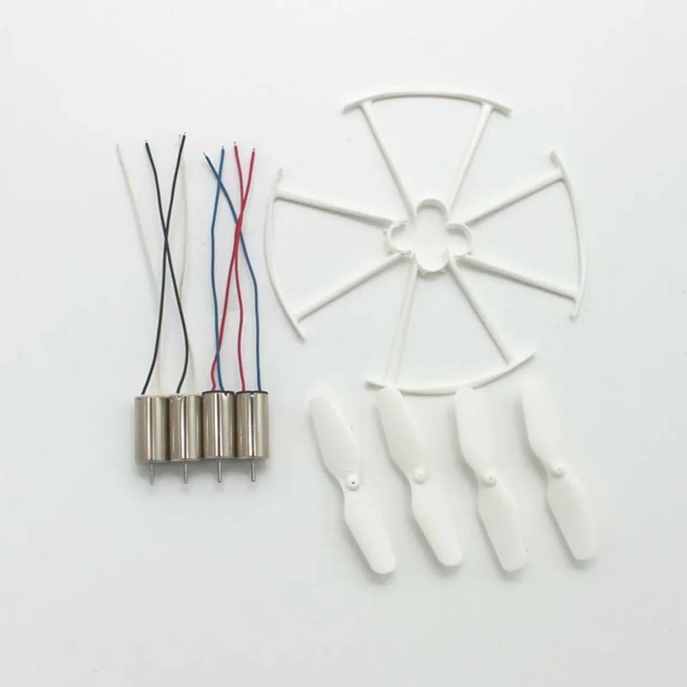 4pcs RC Drone Motors CCW CW Engine Motor Propellers Protective Rings Spare Parts for SYMA X21 X21W X22W Quadcopter |