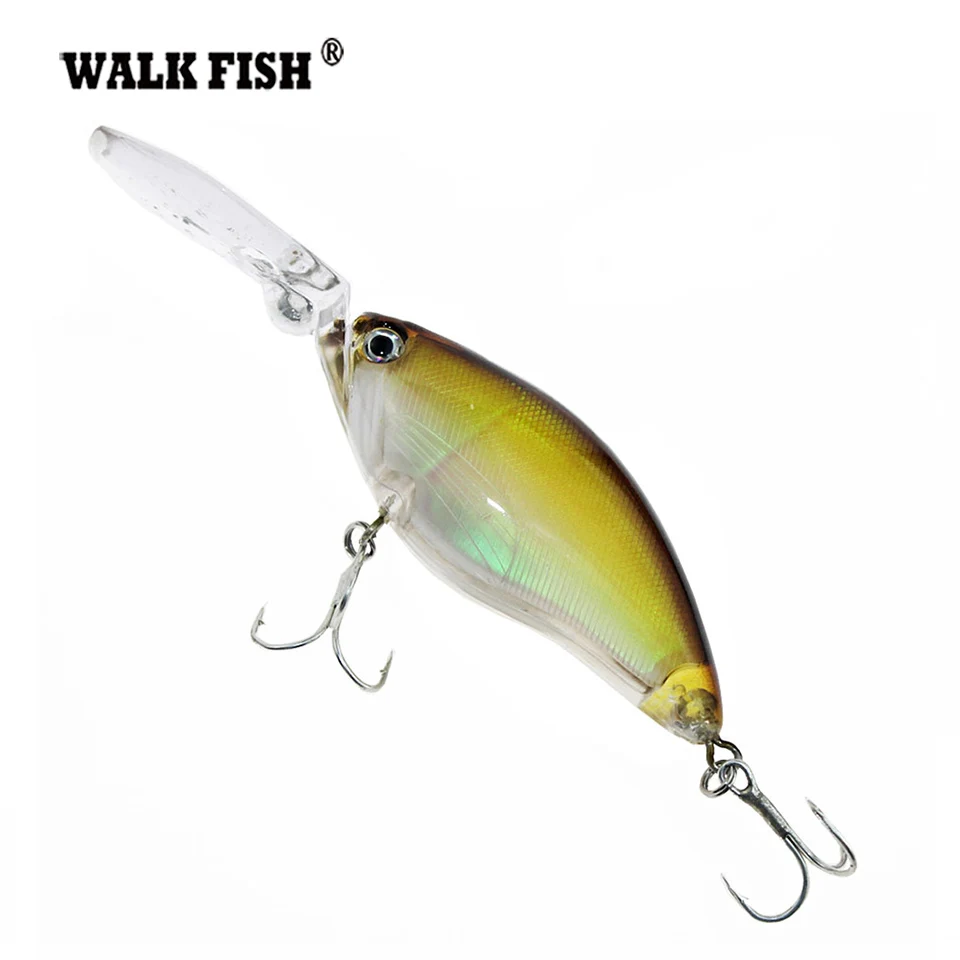 Walk Fish 1 шт. кренкбейт рыболовные приманки 18 г 10,5 см плавающий глубокий дайвинг реалистичные воблеры с 6# крючками искусственный - Цвет: CB039 002