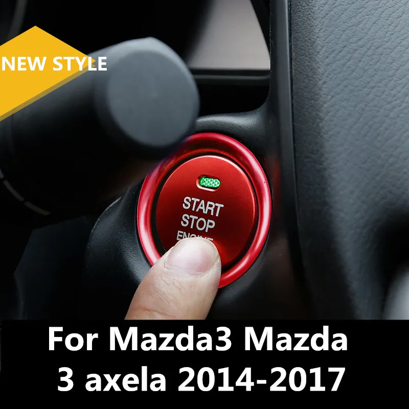 Для Mazda3 Mazda 3 axela 2014 2017 кнопка запуска двигателя Замена крышки выключатель ключа