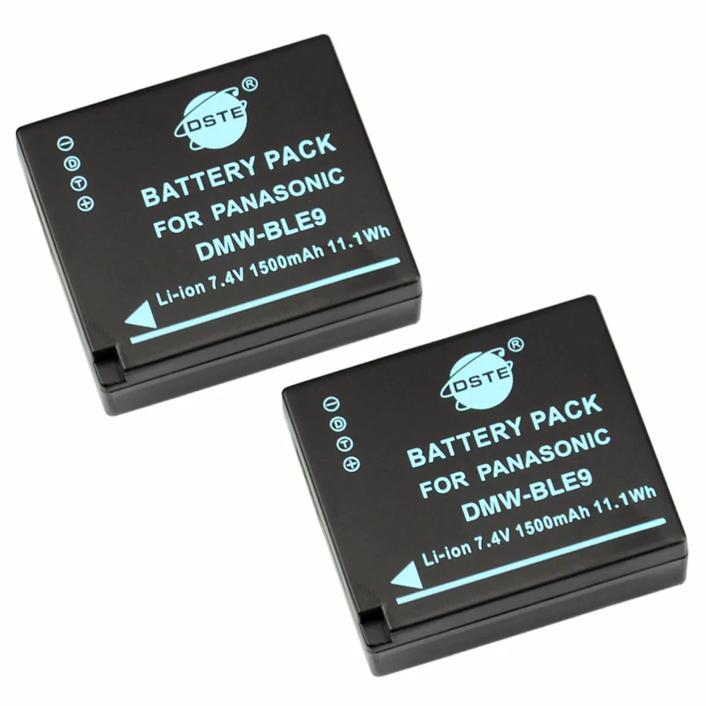 DSTE 2PCS DMW-BLE9 аккумуляторная батарея для фотоаппарата | Электроника