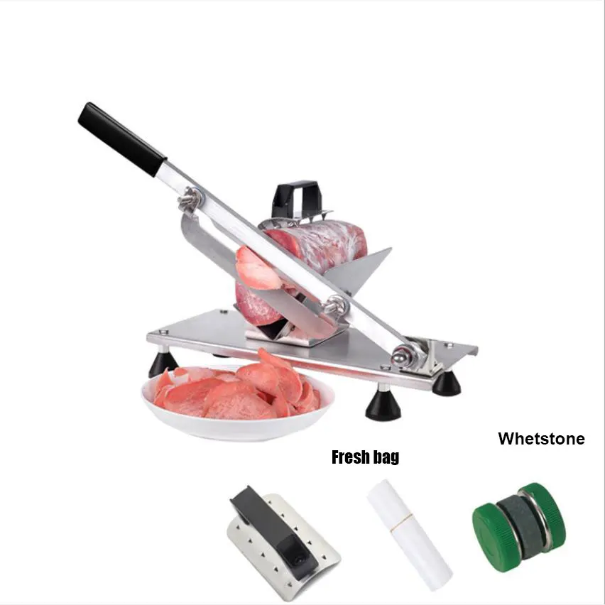 Meat Slicer Household Manual Thickness adjustable Mutton Commercial Operation Cutter Stainless Steel | Бытовая техника