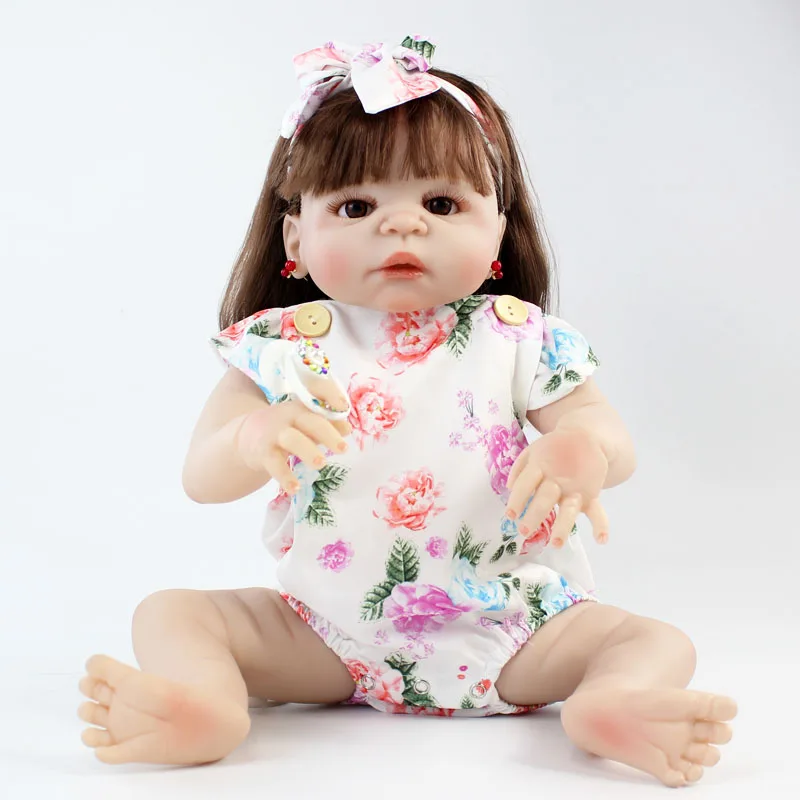 BZDOLL прекрасный 22 &quotполный Силиконовый новорожденный девочка водонепроницаемый