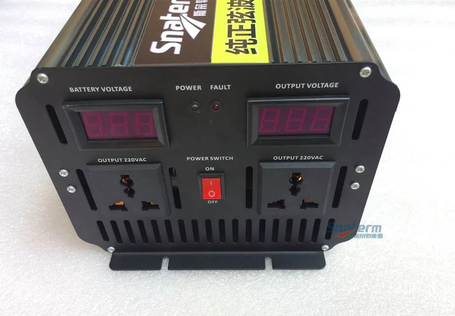 2000 Вт Чистая Синусоидальная волна инвертор с зарядным ЖК дисплеем 12/24/48vdc к