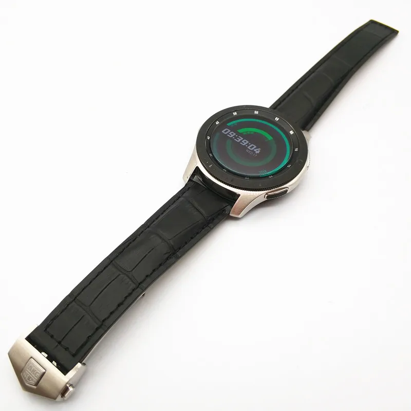 Ремешок AKGLEADER из натуральной кожи для часов браслет Samsung Galaxy Watch 46 мм 42 Gear S3 Classic