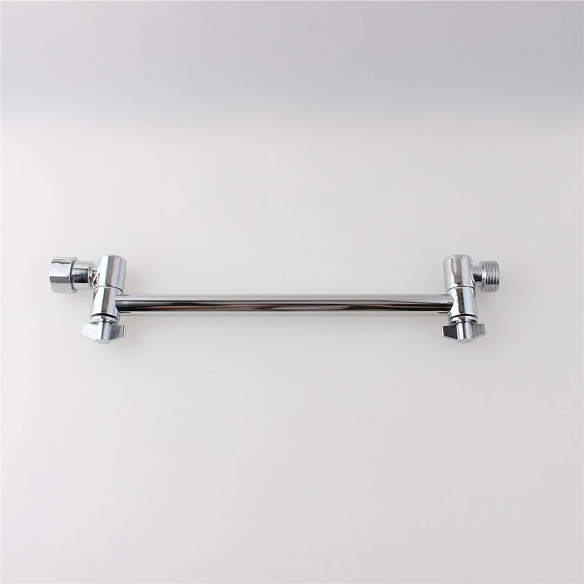 

11'' Copper Shower Arm Connecting Rod Adjustable Elbow Shower Rotating Arm Bracket With Gear Extension Rod Bathroom Accessories