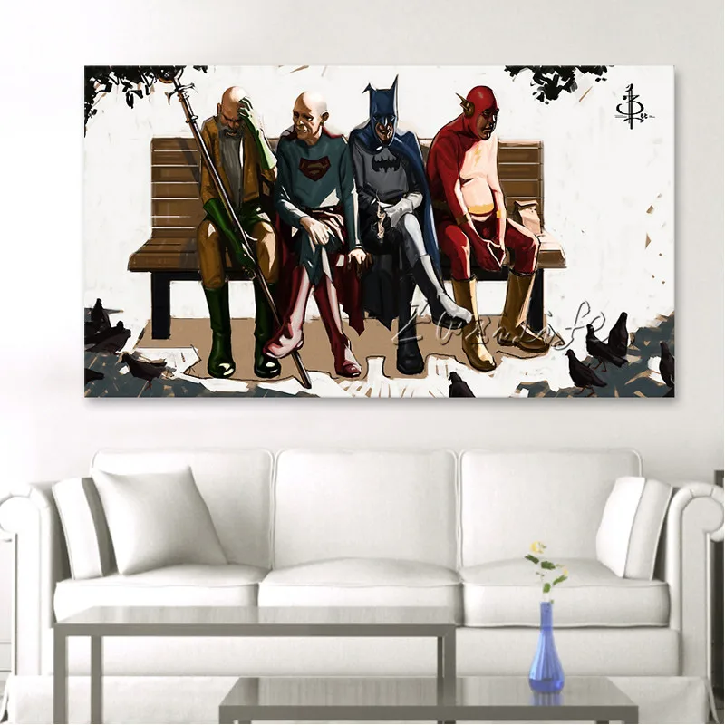 Комиксов Marvel Мстители Super Heroes на холсте плакат и Принт стена искусство фотографии