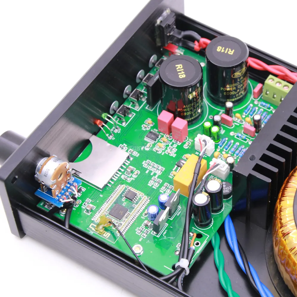 Готовый AM 800 LM3886 Bluetooth усилитель мощности PCM5102 USB аудио без потерь поворотный стол