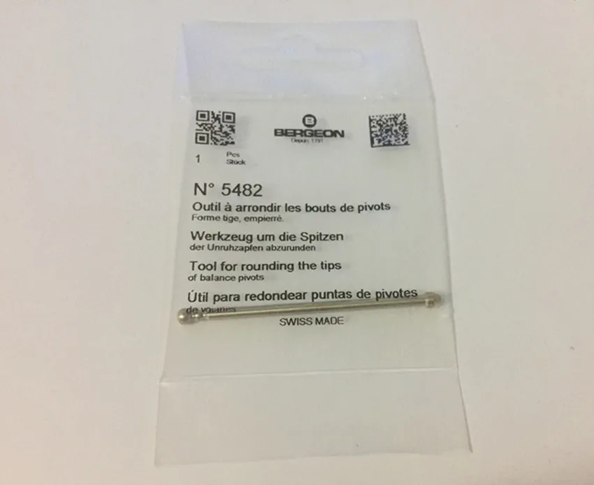 Bergeon 5482 инструмент для округления наконечников балансировочной формы стержня, ювелирные часы инструменты