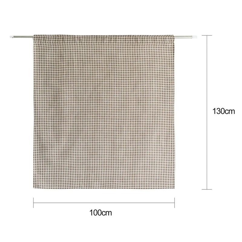 Half Blackout Printed Coffee Plaids Thermal Insulated Curtains For Window Treatment 1 Panel Short Blinds Rod Pocket Small | Дом и сад
