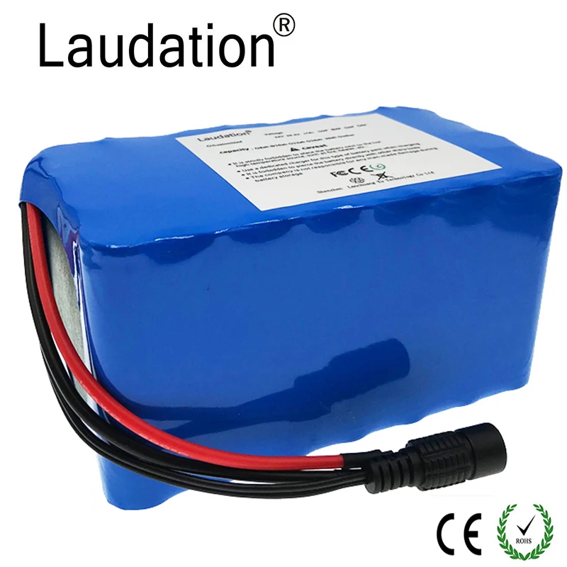 Laudation 24 V 16ah Электрический велосипед литий-ионный аккумулятор 29,4 V 16000 mAh 15A BMS 250 W 350 W 18650 W Аккумулятор для инвалидной коляски