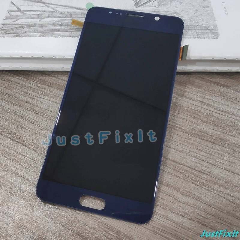 Синий Тест хорошо работает для samsung Galaxy Note 5 N920 N920F ЖК-дисплей с кодирующий преобразователь сенсорного экрана в сборе запасные части - Цвет: Синий