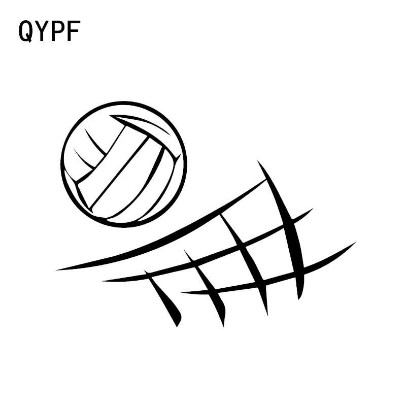 QYPF 13 5*10 2 см декор для пляжного волейбола Автомобильная наклейка силуэт