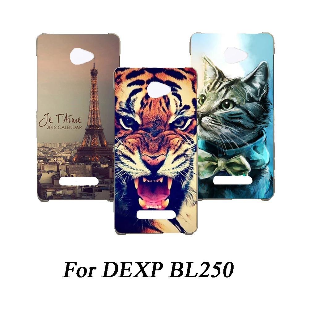 Мягкий ТПУ чехол для телефона DEXP BL250 чехол s силиконовый чехол с рисунком волка розы Эйфелевой Fundas прозрачная задняя крышка для DEXP BL250